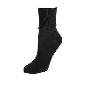 Jefferies Socks Women's Plus Size Cotton Turn Cuff Sock